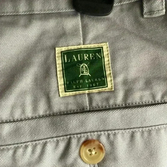 NWT NWT Lauren Ralph Lauren  High Rise light Lavender Chino Shorts Size 12 - Picture 6 of 7